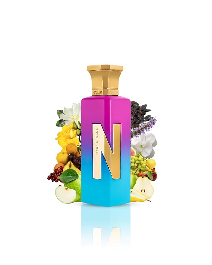 Naseem Perfumes Purple Blue Aqua Perfume Sublte Tone Eau De Parfum For Men & Women 75 ml