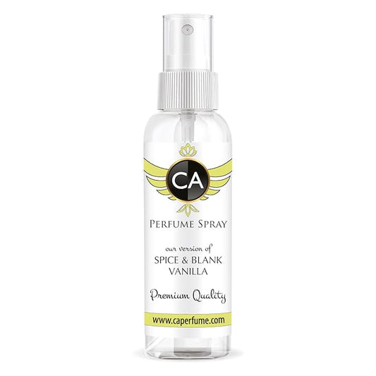 CA Perfume Eco Refill Impression of Spice & Black Vanilla For Men Eau de Parfum Spray Atomizer Bottle 2 Fl Oz/60ml-X1
