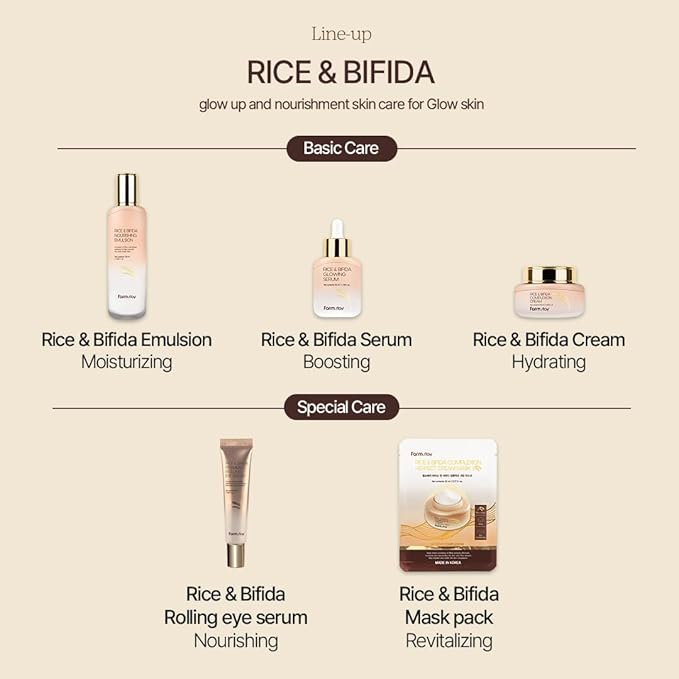 FARMSTAY Rice & Bifida Complexion Cream, Dark Spots Remover Correcting with Niacinamide, Skin Barrier Repair for Glow Skin, Rice Moisturizer for Face, for Women & Men, Korean Skin Care, 4.05 Fl. Oz.