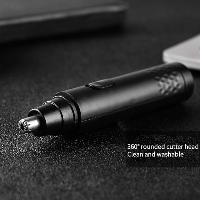 2 in 1 Electric Nose Hair Trimmer/Facial Hair Shaver - Nasal Hair Trimmer for Men, Nose Shaver, Mens Trimmers, Ear Hair Remover, Nose Ear Trimmer for Men, Grooming kit, Small Hair Trimmer