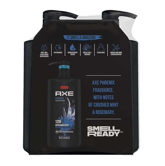 AXE Holiday Gift Bag for Men, Phoenix (28-Ounce, Pack of 2)