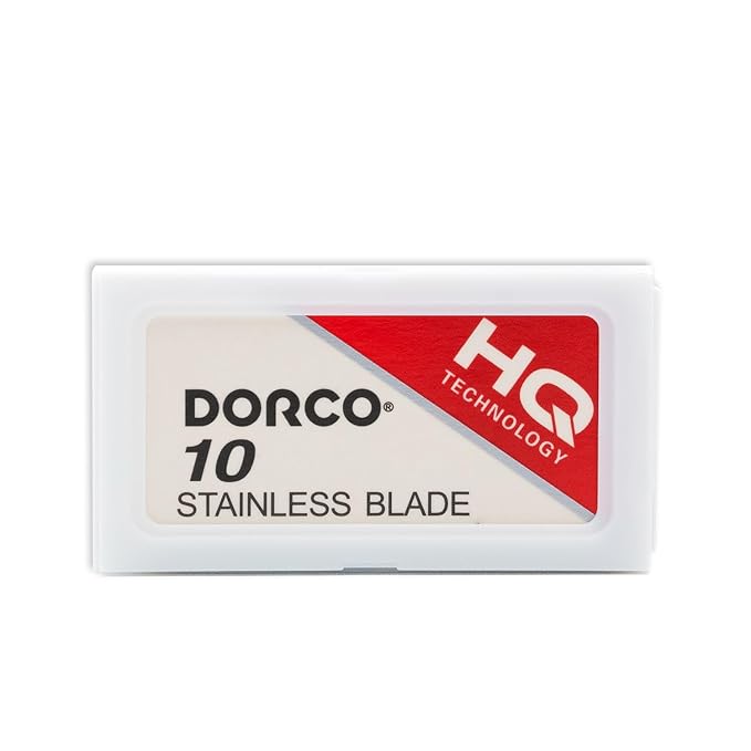 Dorco ST301 Platinum Extra Double Edge Razor Blades 200 Count, Razor for Men, Super Sharp for Smooth, Precise Shave, Stocking Stuffers