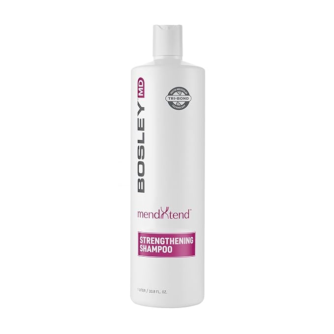 BosleyMD MendXtend Strengthening Shampoo to Promote Growth & Prevent Breakage with Saw Palmetto, Hyaluronic Acid and Pomegranate Extract