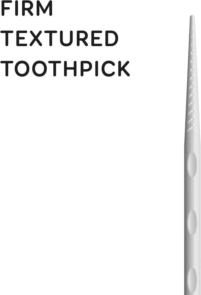 Grin Charcoal Infused Softstx,Gentle Dental Picks,Soft Flexible Bristles,Textured Plaque Removing Toothpick,Minty Flavor,for Between Teeth,Refillable Hygienic Case,90 Count (Pack of 2)