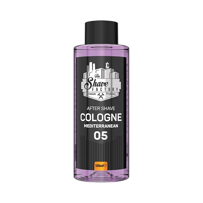 the shave factory After Shave Cologne Series - Cologne for Men, Aftershave for Men, Refreshes and Relieves Face and Skin (05 Mediterranean)