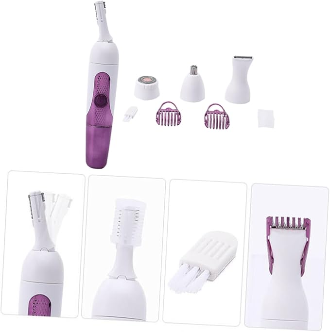 Ladies Shaver Rechargeable Eyebrow Hair Remover Facial Hair Trimmer Cordless Clippers for Women