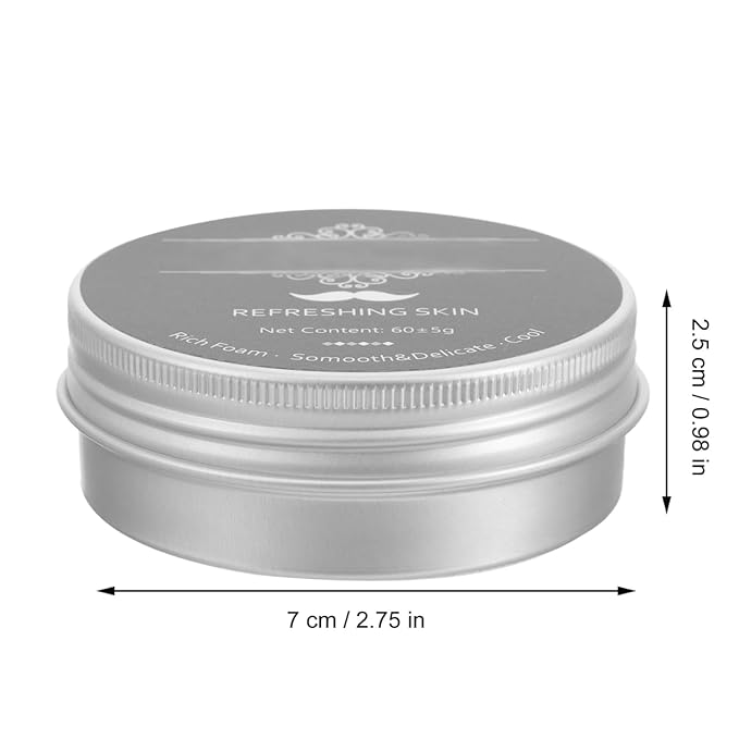 FOMIYES Men Shaving Soap Bar Mint Shave Soap for Beard Peppermint Shaving Cream Alternative Travel Size 2.75 Inch Lightweight