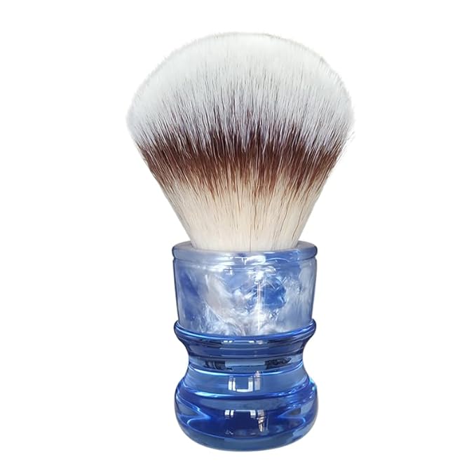 26mm A2S synthetic hair ice blue hande shaving brush