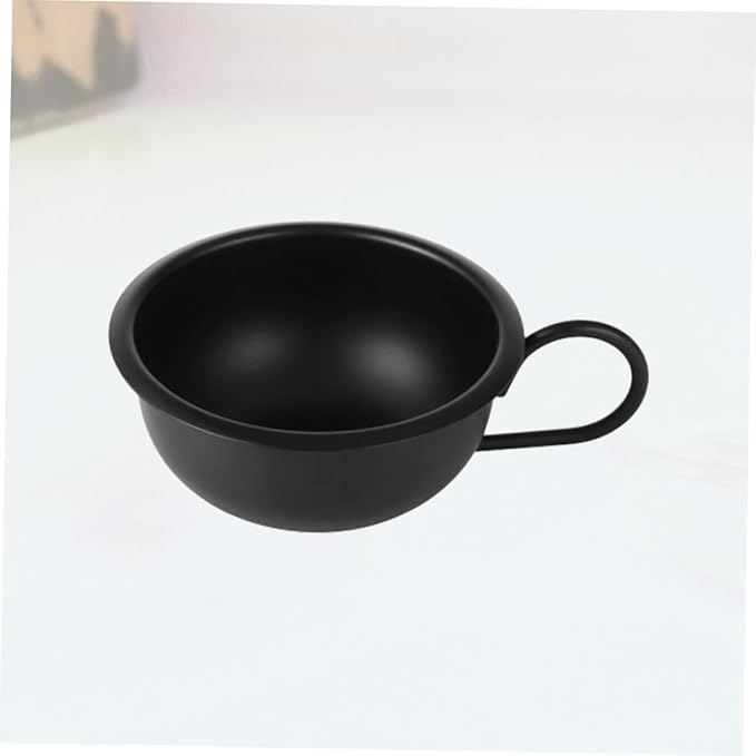 FRCOLOR Durable Metal Shaving Bowl for Men Practical Shaving Soap Bowl for Home and Barber Use Simple Design for Easy Storage and Convenience