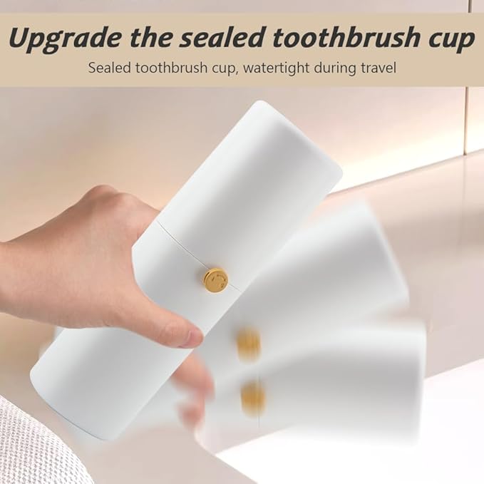 Xiaokeis Toothbrush Travel Holder for Electric Toothbrushes, Portable Travel Toothbrush Case, Tooth Brush and Toothpaste Cover for School, Traveling, Camping, Business Trip and Bathroom