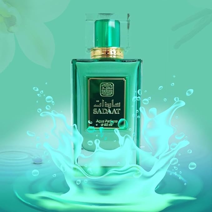 Naseem Sadaat Aqua Perfume 80ml - A Fresh and Elegant Eau De Parfum for Men & Women - Features a Subtle Tone with Long-Lasting Fragrance Perfect for Daily Wear & Special Occasions