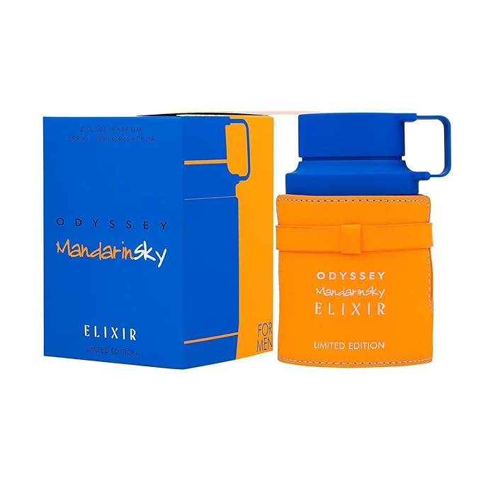 AILIBOTE Odyssey Mandarin Sky Elixir Limited Edition for Men -EDP Spray,3.4 oz，Odyssey - Mandarinsky Limited Edition