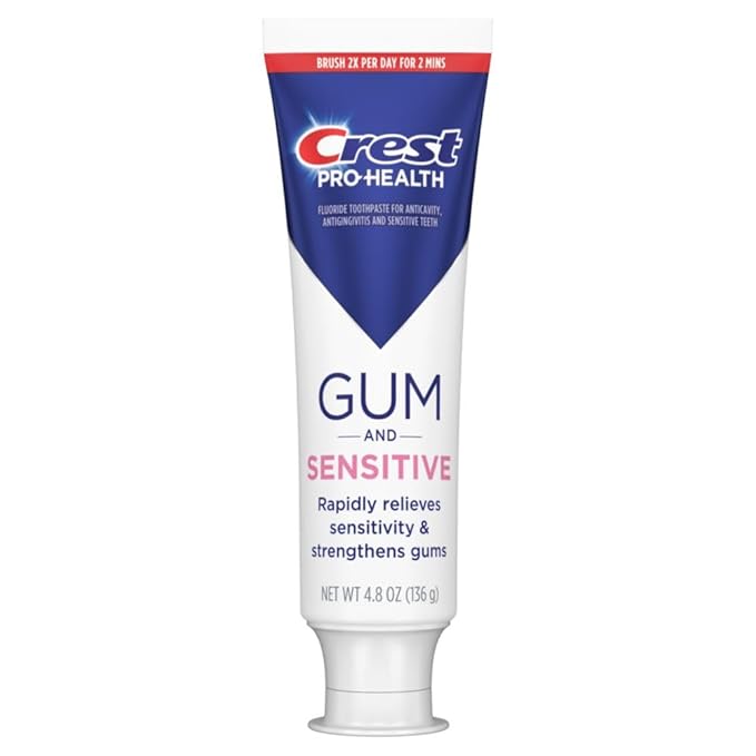 Crest Pro-Health Sensitive and Gum All Day Protection Toothpaste 4.8 oz- Anti cavity, Antibacterial Fluoride , Clinically Proven, Sensitivity