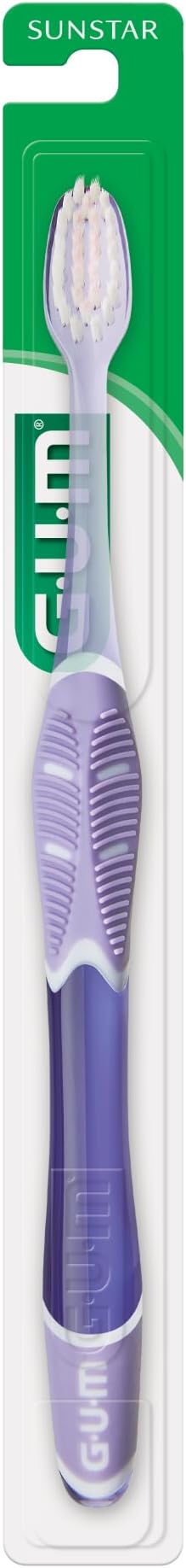 GUM Technique Deep Clean Sensitive Toothbrush, Compact Head & Ultra Soft Tapered Bristles for Adults with Sensitive, 1ct (12pk)