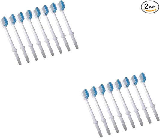 16pcs Teeth Water Flosser Brush Heads Replacement Compatible Oral Irrigators Oral Irrigator Brush Heads