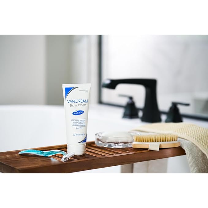 Vanicream Shave Cream for Sensitive Skin - 6 oz, Pack of 4