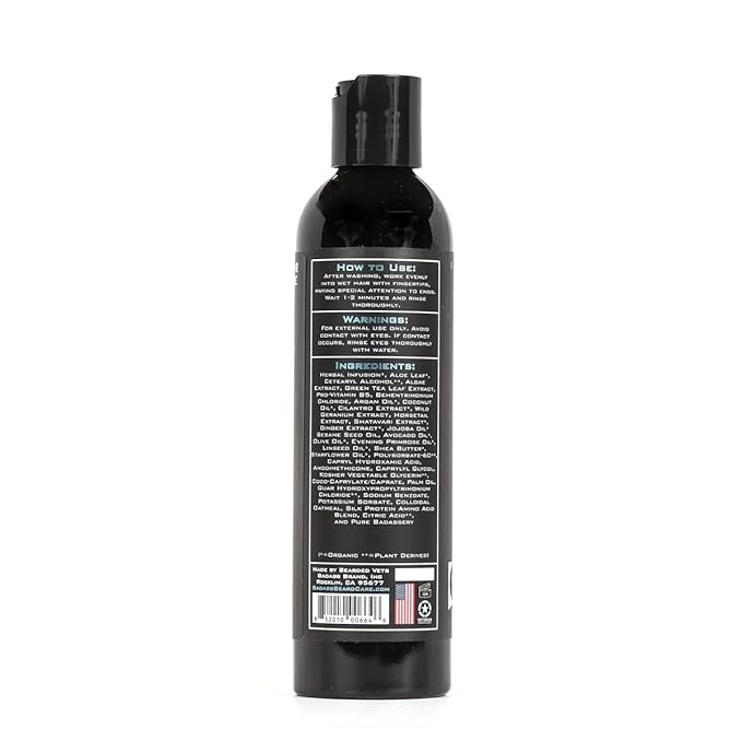 Badass Beard Care Beard Conditioner For Men - THE SECRET AGENT, 8oz - Made of Natural Ingredients for A Healthy, Soft, & Itch Free Beard and Mustache