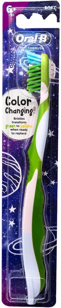 Oral-B Pro-Health Junior CrossAction Galaxy Toothbrush, Ages 6+, Soft - Pack of 6