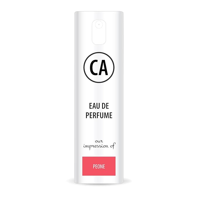 CA Perfume Impression of Peone for Women Eau De Parfum Floral Scent Long Lasting Perfumes for Women Travel Size TSA Ready for Day and Night Wear 0.33 Fl Oz 10ml