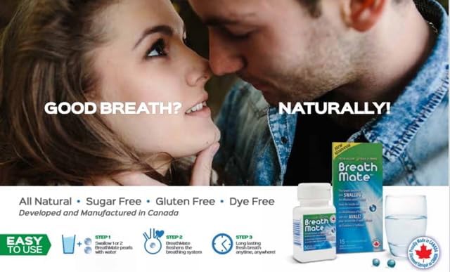 Gel Capsules Breath Freshener – Fresh Breath Inside Out, Powerful Odor Control from Within, Works on Tough Odors, 150 Count (3X More Capsules)
