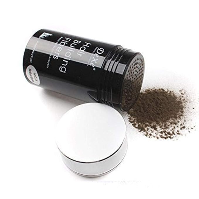 Dexe - Easy to Use Lose Hair Building Fibers Medium Brown Color 22g