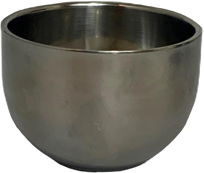 G.B.S Chrome Stainless Steel Bowl for Shave Soap, Shave Cream, or Gel