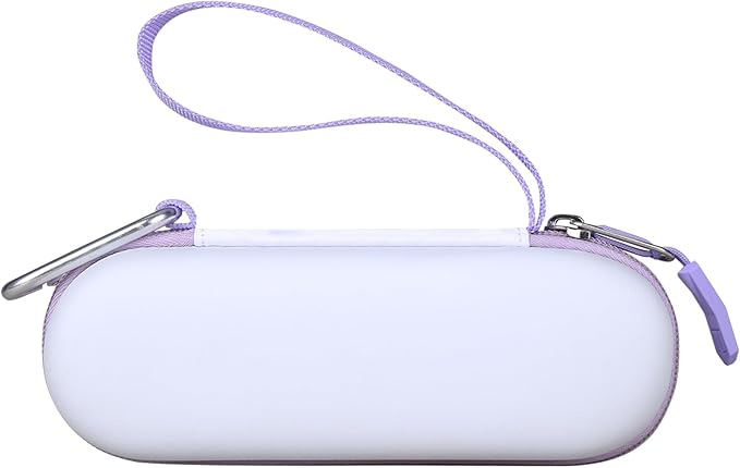Tourmate Hard Storage Case for Philips Beauty Shaver,Travel Case for Lady Electric Shaver Series 6000 (Only Case) (PU, White + Purple)