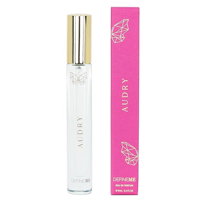 DefineMe Natural Perfume Mist, Audry, 0.3 FL OZ, Travel Size, Purse Spray, Floral Fragrance