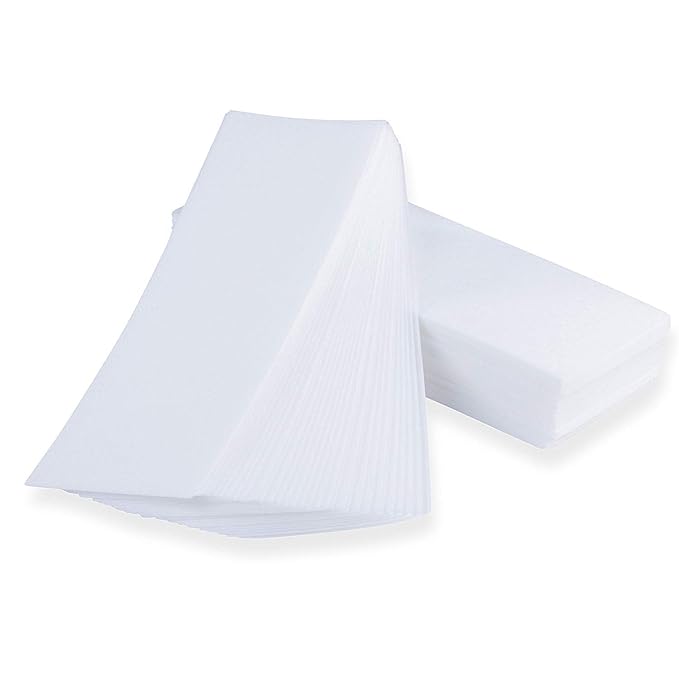 Omwah Beauty Professional Salon Grade Facial and Body Non Woven Epilating Wax Strips Large 3 x 9 Hair Removal (200 Count)