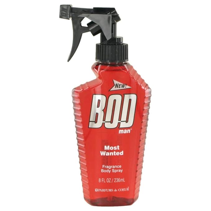 BOD man Fragrance Body Spray, Most Wanted, 8 fl oz