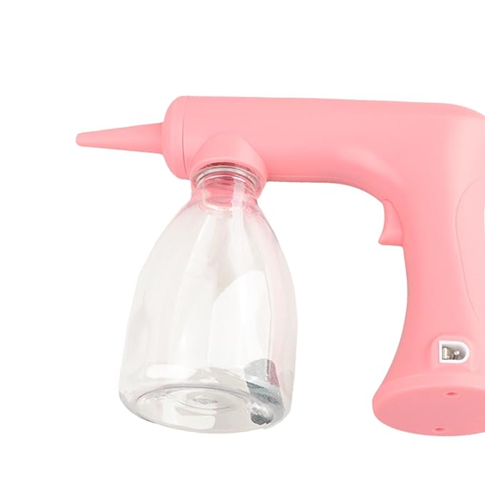 Perming Foaming Machine Lather Maker Hot Lather Machine USB Charging for Barber Shop, pink 300ml