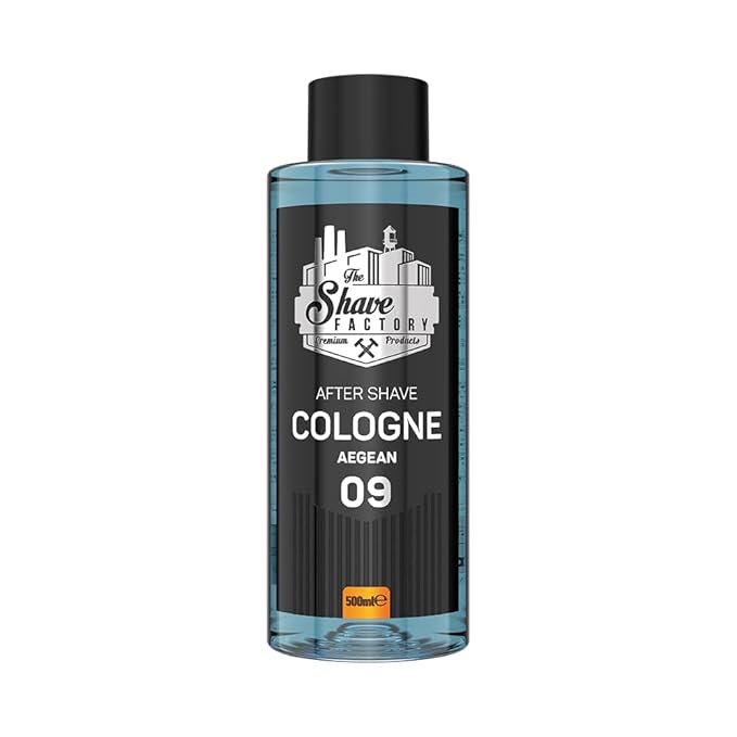 the shave factory After Shave Cologne Series - Cologne for Men, Aftershave for Men, Refreshes and Relieves Face and Skin (09 Aegean)