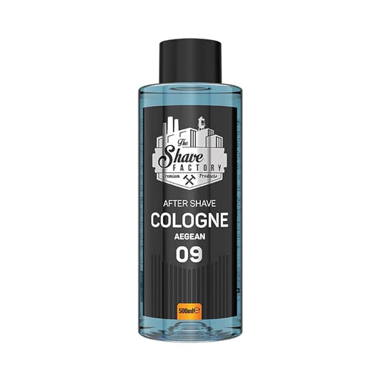 the shave factory After Shave Cologne Series - Cologne for Men, Aftershave for Men, Refreshes and Relieves Face and Skin (09 Aegean)