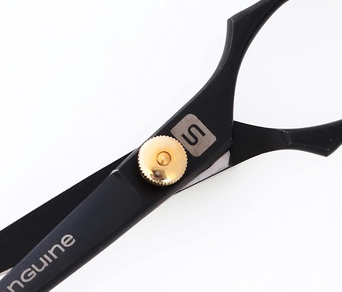 Professional Mustache Scissors, Beard Trimming Scissors, Japanese Moustache Scissors - Extremely Sharp - 5" (13cm) + Presentation Case, Comb and Tip Protector