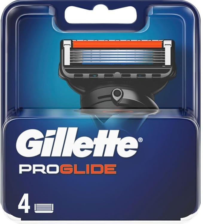 Gillette ProGlide Men’s Razor Blade Refills, 4 Count, With 5 Anti-Friction Blades for a Close, Long-Lasting Shave