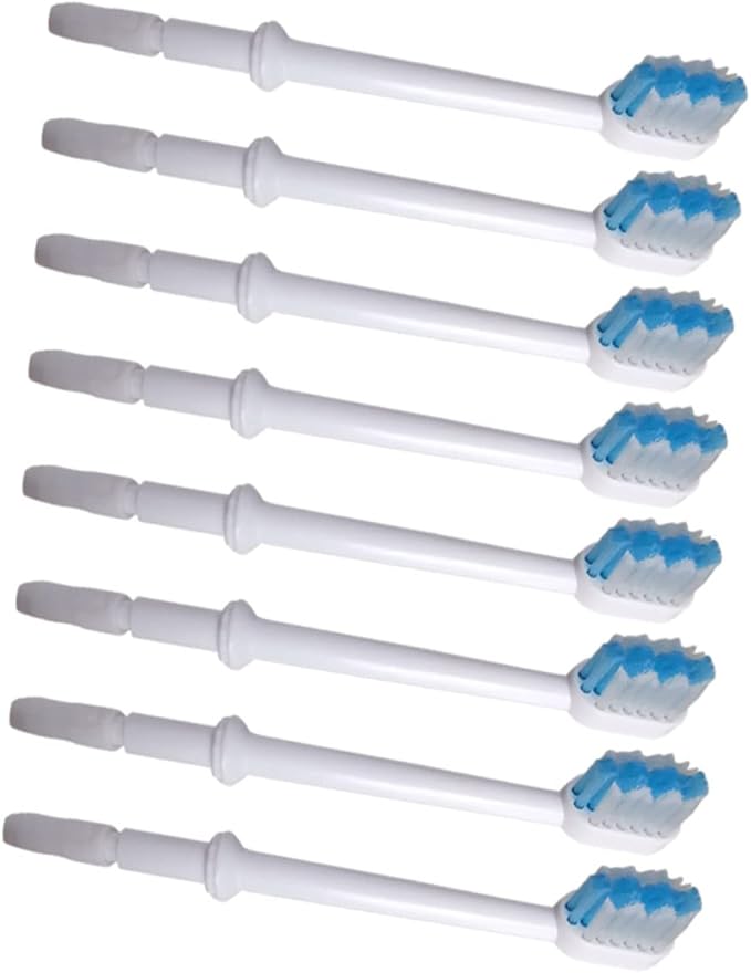 8Pcs Replacement Brush Heads for Water Toothpick Accessories Compatible with Oral Irrigators Durable Cleaning for Gum Care and Tooth Health