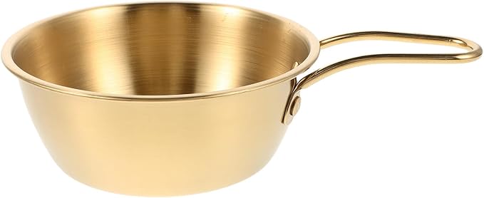 Men Shaving Soap Bowl with Gold Handle, Large Stainless Steel Shave Foam Mixing Mug for Wet Shaving and Beard Grooming