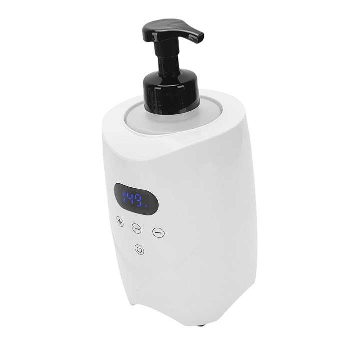 Hot Lather Machine Professional Shaving Foam Warmer Fast Even Heating Electric for Men Barbershops Salons ABS 500ml (US Plug 110V)