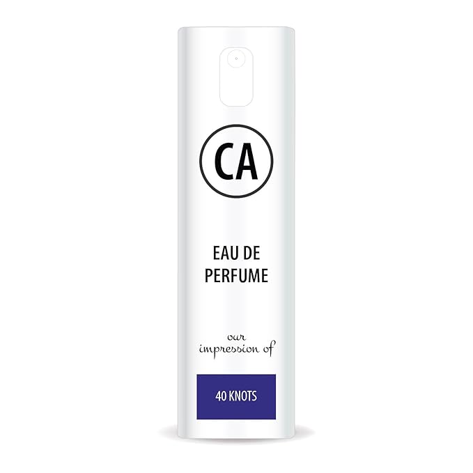 CA Perfume Impression of 40 Knots Unisex Eau De Parfum Aromatic Aquatic Scent Long Lasting Unisex Fragrance Travel Size TSA Ready for Day and Night Wear 0.33 Fl Oz 10ml