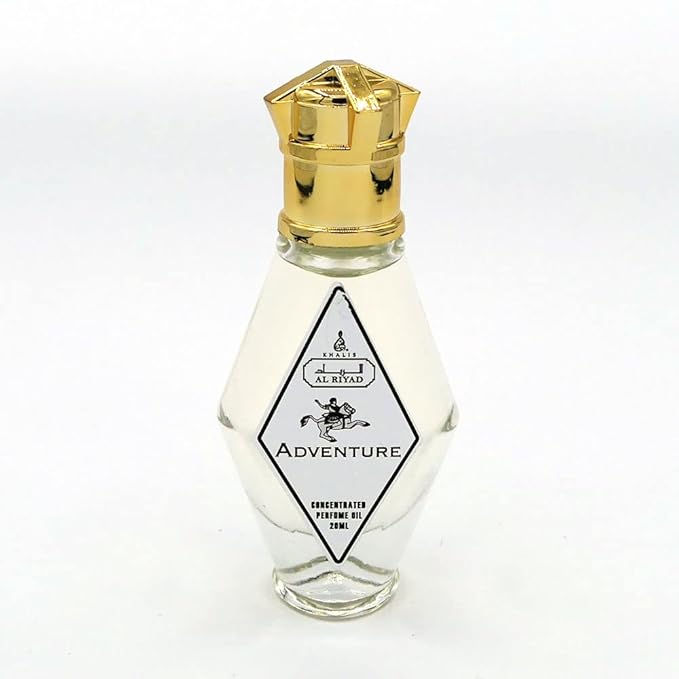 Maison d'Orient ADVENTURE 20 mL Roll On Perfume For Men, Alcohol-Free Fragrances. AL RIYAD (Roll On Body Oil) Traveling Essentials For Women and Cruise Accessories