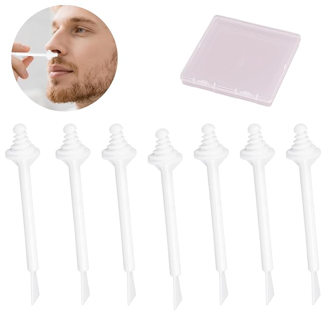 62 PCS Nose Wax Sticks Kit with Disposable Spatulas for Nostril Cleaning and Ear, Face, and Hair Removal for Men and Women. Painless application.