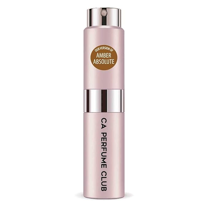 CA Perfume Impression of Amber Absolute for Women Amber Scent Long Lasting Perfumes for Women Eau De Parfum Travel Size Refillable Atomizer Spray 0.27 Fl Oz 8ml
