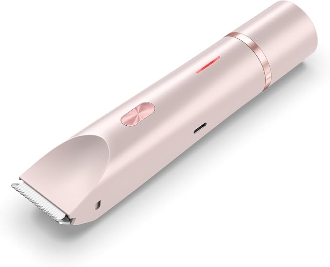 Women's Electric Shaver Bikini Trimmer for Women Razors 2-in-1 Dual Head Design IPX7 Waterproof Wet & Dry Use Body Groomer Hair Trimmer Remover for Facial Underarm Arm Face Leg Bikini (Pink)