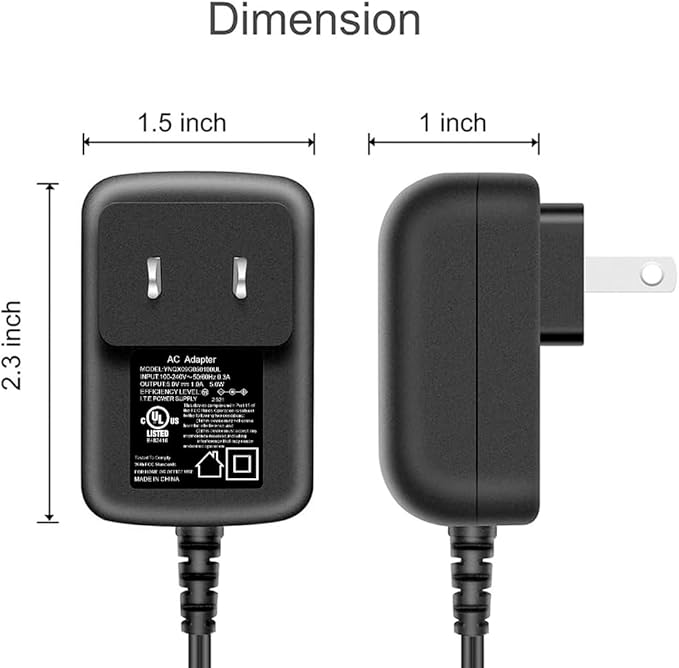 AC Adapter for Skull Shaver Power Cord for Pitbull Silver Gold Platinum Pro Charger Replacement for Butterfly Kiss Clippers Charging Cord with UL Listed