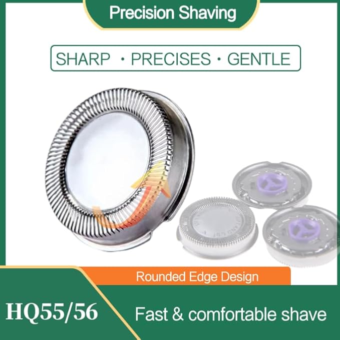 3 Pack HQ55 HQ56 Replacement Heads Fit for Norelco Shaver 5814XL 5825XL 5822XL 5821XL 7810XL 5803XL 5802XL 5801XL,Premium Replacement Blades for Men's Electric Razor