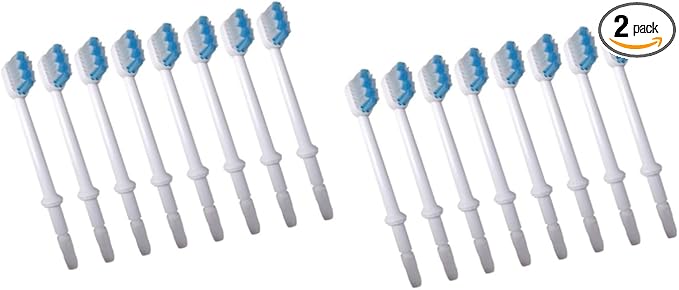 16pcs Replacement Brush Heads for Oral Irrigator Classic Brush Heads Oral Irrigator Accessories Dental Flosser
