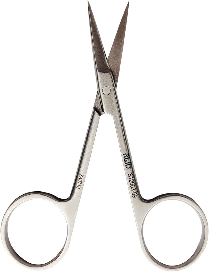 RWD IRIS-Fine Micro Scissors, 3.6 Inch Sharp Tip Straight, Martensitic Stainless Steel Surgical Scissor, Precision Cutting for Surgical, Dental & Lab, S12000-09 (Optimized Model of S12003-09)