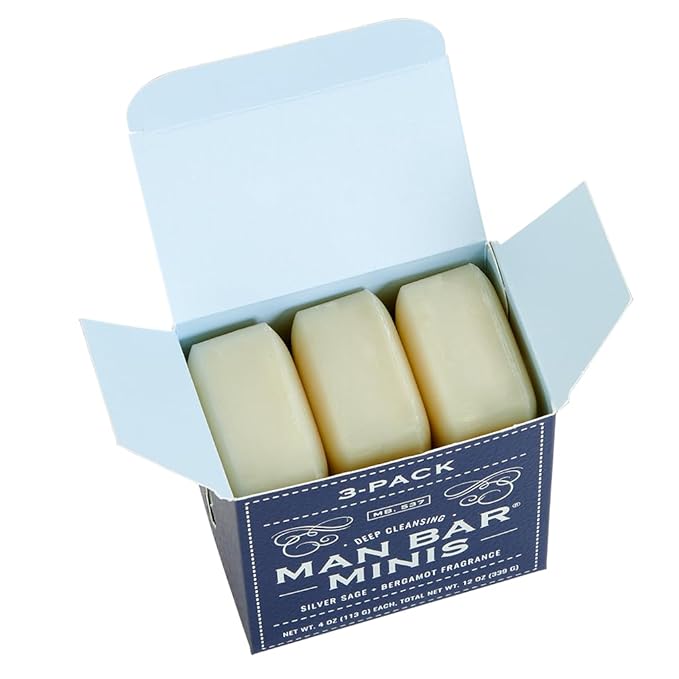 San Francisco Soap Company Silver Sage & Bergamot - Hair and Body Mini 3 Pack - 4 oz Pack of 3