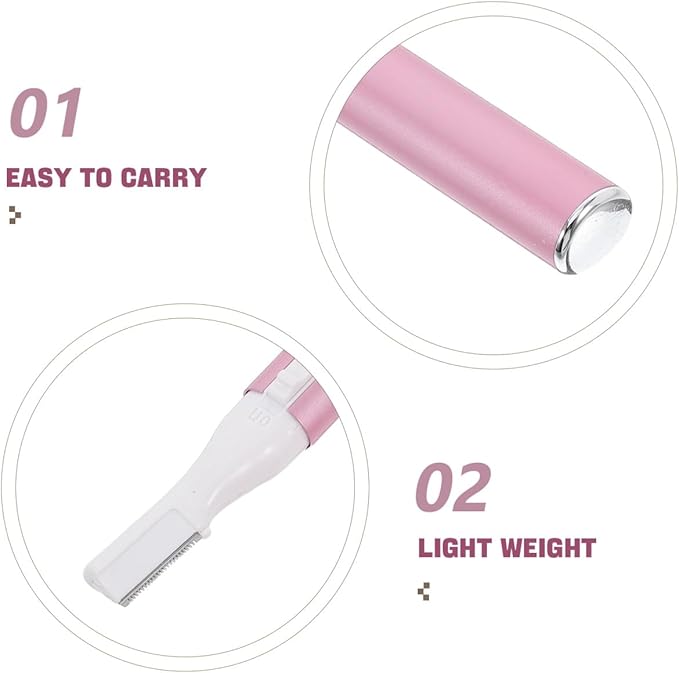 minkissy Women Electric Eyebrow Trimmer Facial Hair Remover Lightweight Portable Electric Razor for Precise Shaping and Body Hair Grooming
