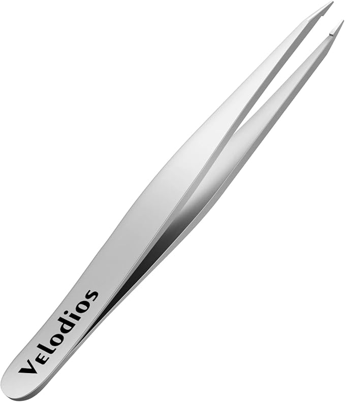 Pointed Tweezers for Women Facial Hair, Professional Stainless Steel Tweezers for Eyebrow, Chin Hair and Ingrown Hair Removal